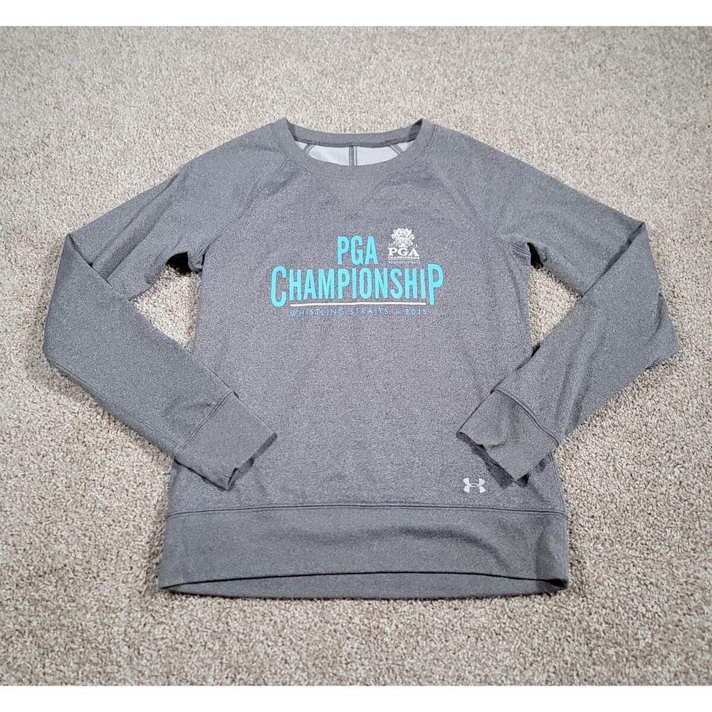Under Armour Golf Sweatshirt Medium Gray PGA Whistling Straits Long Sleeve Women